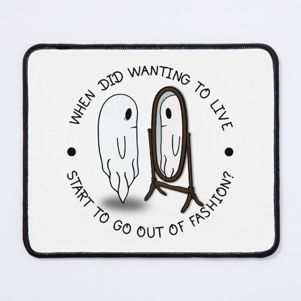 Item preview, Hot Mulligan Christ Alive My Toe Dammit Hurts inspired Ghost in Mirror- transparent background designed and sold by HaleighMade.
