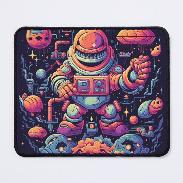 Item preview, Pixel Cosmos: A Colorful Sci-Fi Cartoon Adventure - Inspired by David Welker, Lo-Fi Aesthetics designed and sold by Bee Happy Creative™.