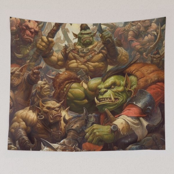 Item preview, Epic Orc Army and Family, Fantasy Art for Gamers  designed and sold by JustArtDesign9.
