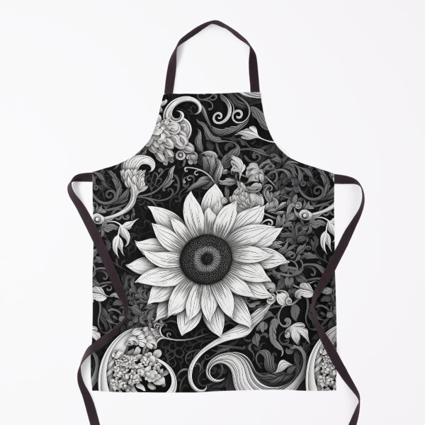Item preview, Kicrino - Jardín de flores blanco y negro (1/8) designed and sold by sabantha.