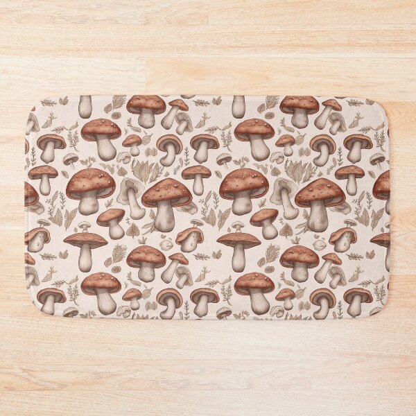 Item preview, Brownish Mushrooms Pattern designed and sold by Sturdust.