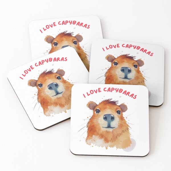 Item preview, I love Capybaras designed and sold by DigitalPixelize.