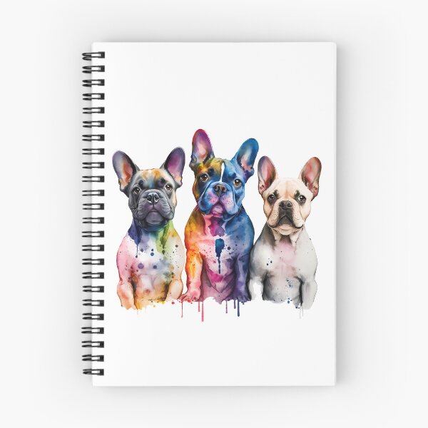 Item preview, Watercolor Funny Dog Pack French Bulldog designed and sold by ArtHideaway.