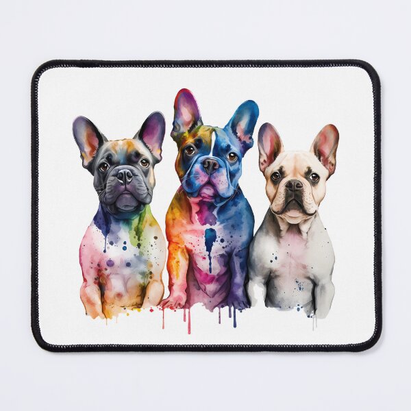 Item preview, Watercolor Funny Dog Pack French Bulldog designed and sold by ArtHideaway.