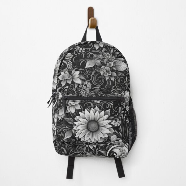 Item preview, Kicrino - Jardín de flores blanco y negro (2/8) designed and sold by sabantha.