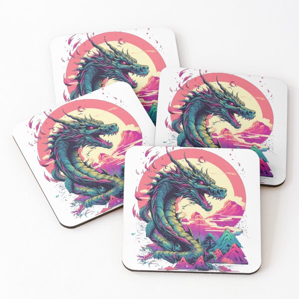 Item preview, Chinese Dragon Synthwave designed and sold by nknsimple.