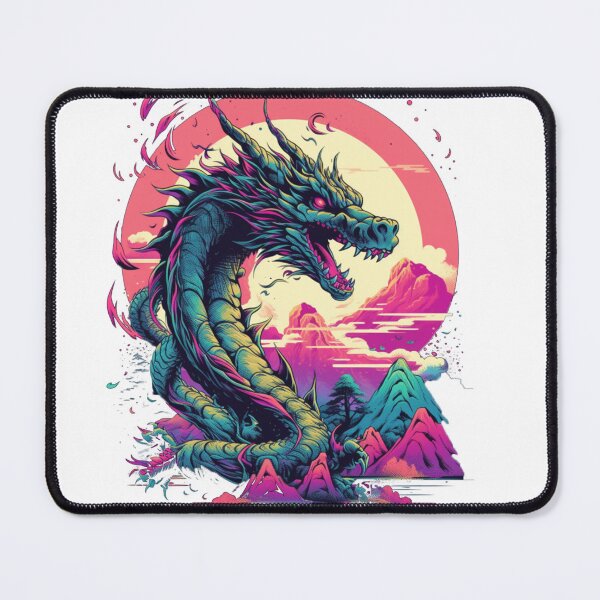 Item preview, Chinese Dragon Synthwave designed and sold by nknsimple.