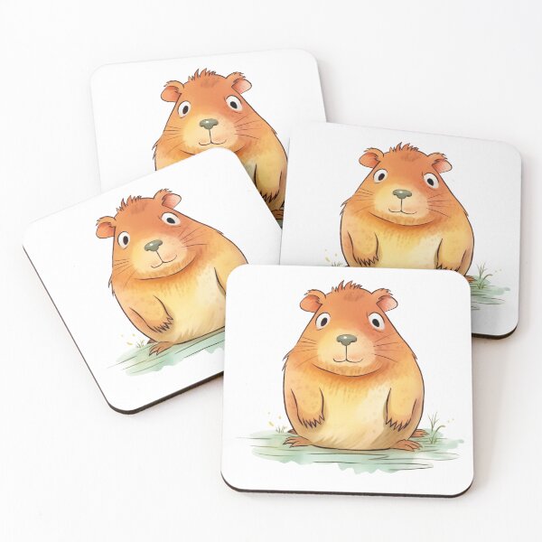 Item preview, small capybara animated digital art designed and sold by DigitalPixelize.