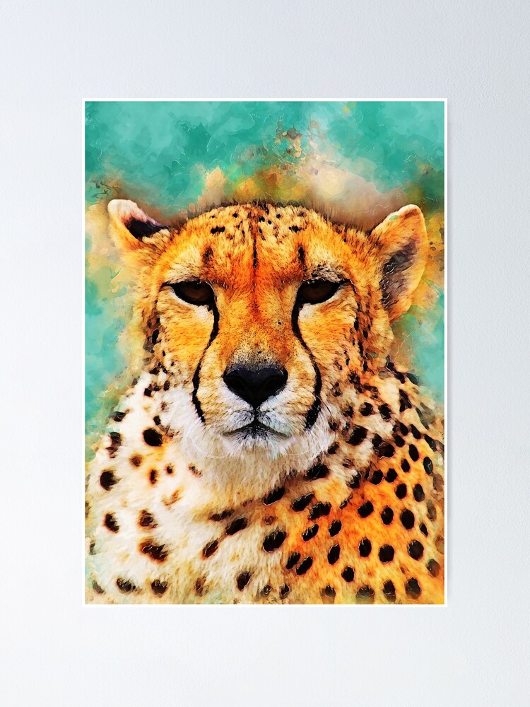 Gepard Art Gepard Cats Animals Poster By Jbjart Redbubble