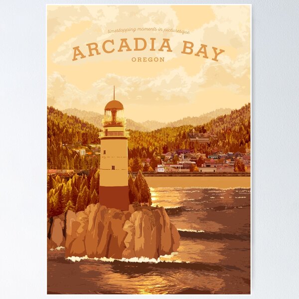 Item preview, Life is Strange - Arcadia Bay Travel Poster (Sunset) designed and sold by Carvill.