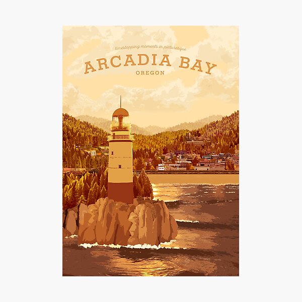Life is Strange - Arcadia Bay Travel Poster (Sunset) Photographic Print