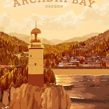Artwork thumbnail, Life is Strange - Arcadia Bay Travel Poster (Sunset) by Carvill