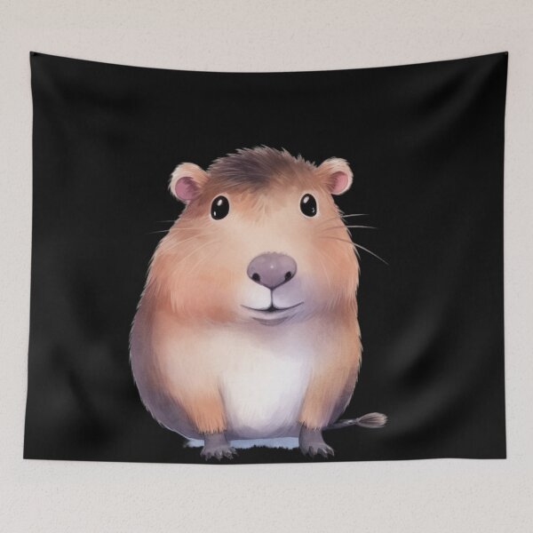 Item preview, the mini capybara designed and sold by DigitalPixelize.