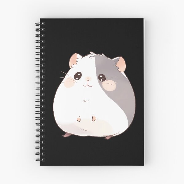 Item preview, cute black white hamster, for hamster mom designed and sold by ArtHideaway.