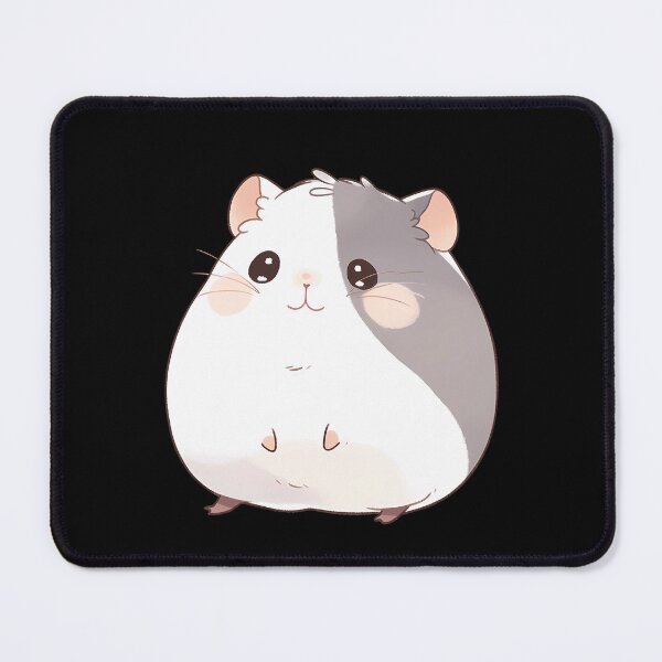 Item preview, cute black white hamster, for hamster mom designed and sold by ArtHideaway.