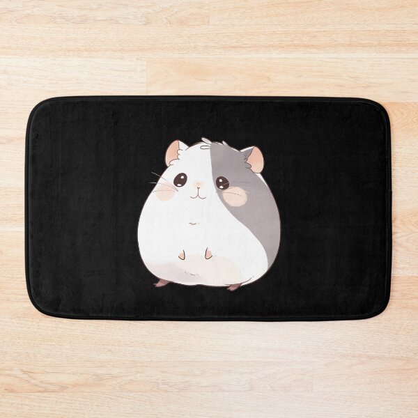 Item preview, cute black white hamster, for hamster mom designed and sold by ArtHideaway.
