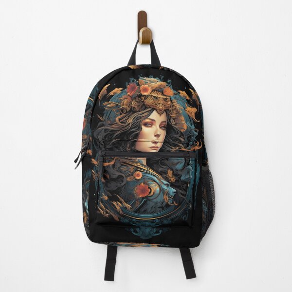 Item preview, Valkyrie - Girl with Flowers and Dragonflies designed and sold by KamilMalinowski.
