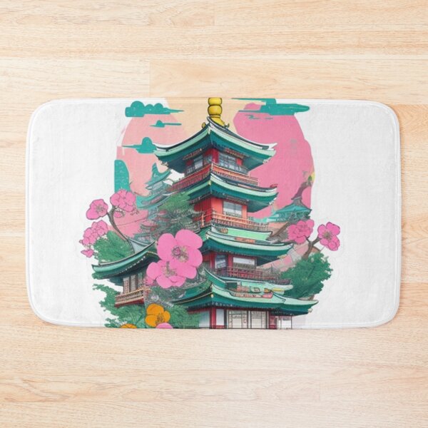 Item preview, Pastel charm adorns Japanese temple landmark stickers and more. designed and sold by mefirefire.