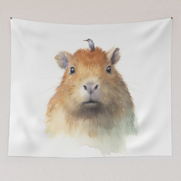 Item preview,  pretty capybara designed and sold by DigitalPixelize.
