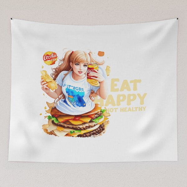 Item preview, Eat happy not healthy: Indulge and Thrive designed and sold by Paolospresent.