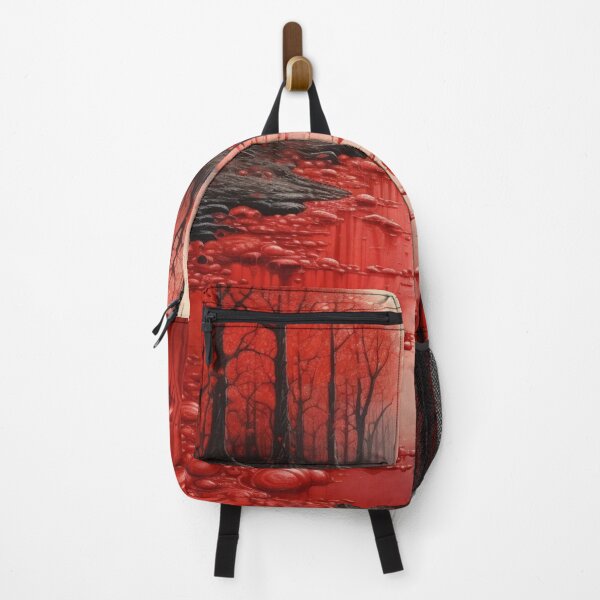 Item preview, Mystical Red Forest - Enchanting Nature Art designed and sold by JustArtDesign9.