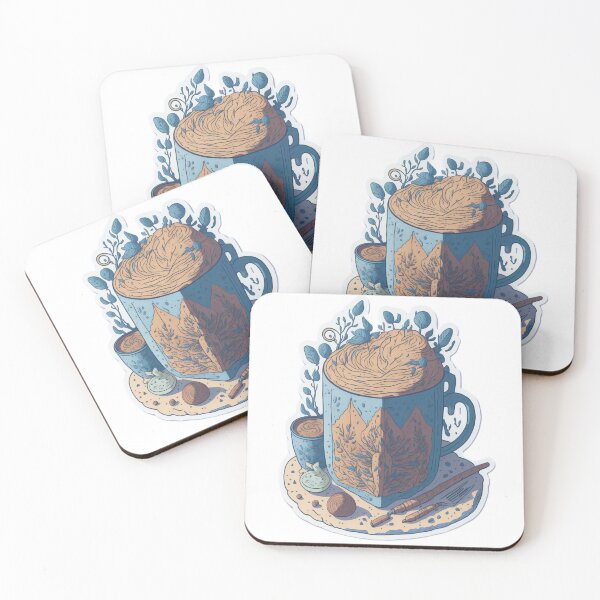 Item preview, A Cozy Blend: Book and Icy Coffee Sticker Design designed and sold by RedArtG09.
