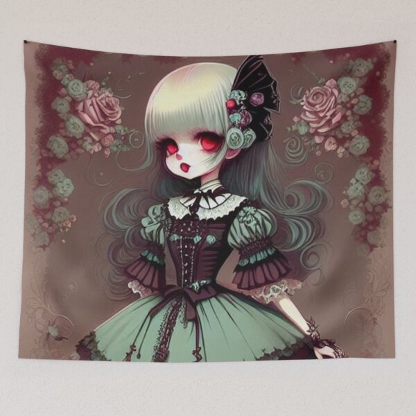 Item preview, Victorian Kawaii Girl designed and sold by BiancaDPetals.