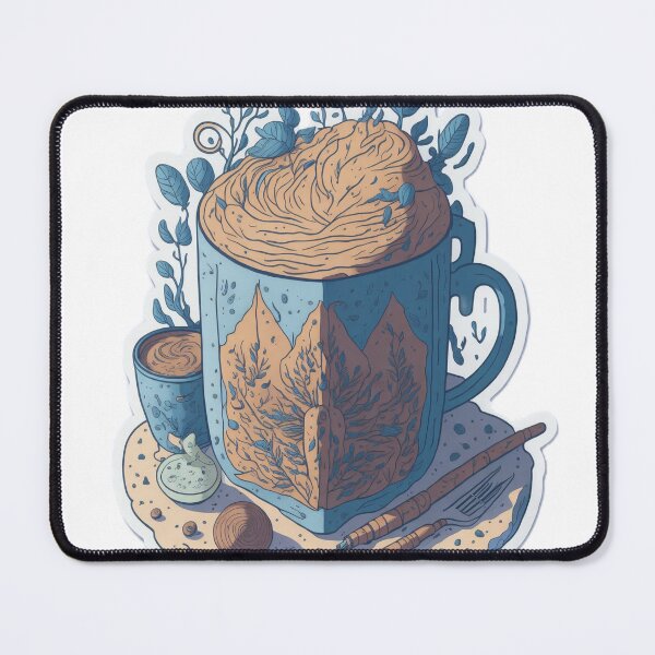 Item preview, A Cozy Blend: Book and Icy Coffee Sticker Design designed and sold by RedArtG09.