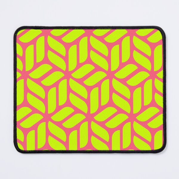 Item preview, Modern aesthetic neon green and coral pattern designed and sold by Ladies-Boutique.