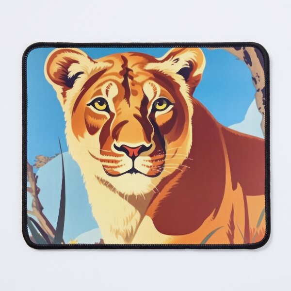 Item preview, observing lioness designed and sold by Deep-Dream-Darkness.