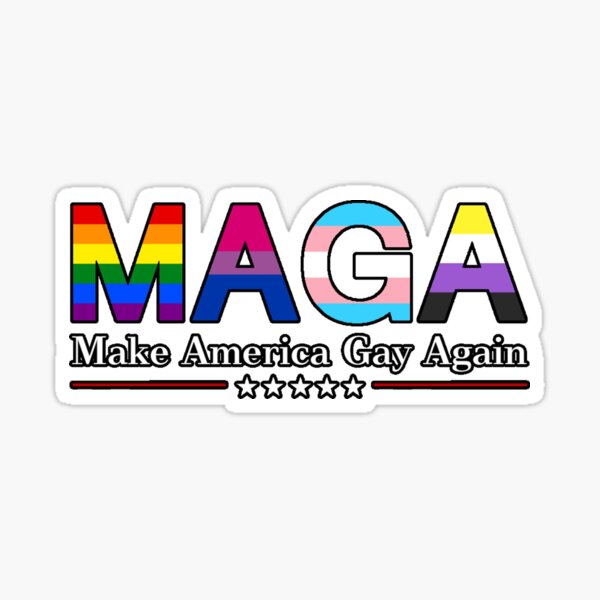 Item preview, MAGA: Make America Gay Again w/ Black Outline designed and sold by GreatBanshee.