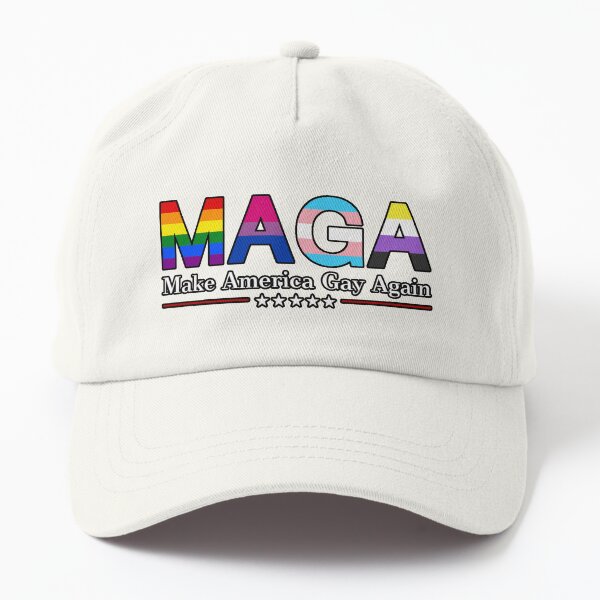 Aperçu de l'œuvre MAGA : Rendre l'Amérique gay à nouveau avec un contour noir créée et vendue par GreatBanshee.
