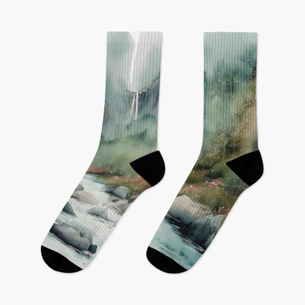 Item preview, Foggy Mountain Landscape 16 - Pintura china designed and sold by joejiing.