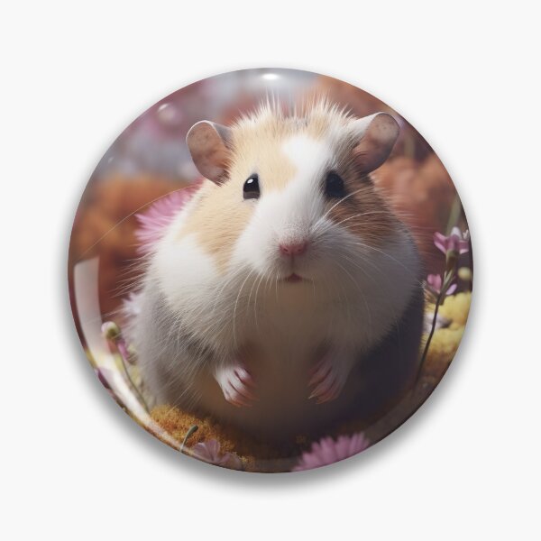 Item preview, Hamster in the field of flowers designed and sold by PoppinArtFox.