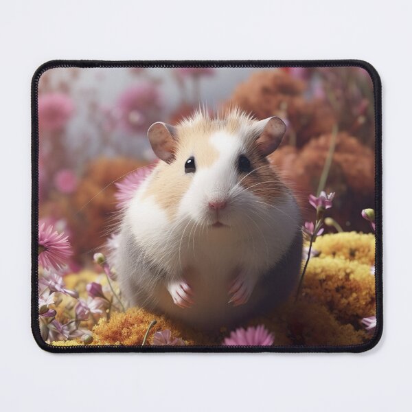 Item preview, Hamster in the field of flowers designed and sold by PoppinArtFox.