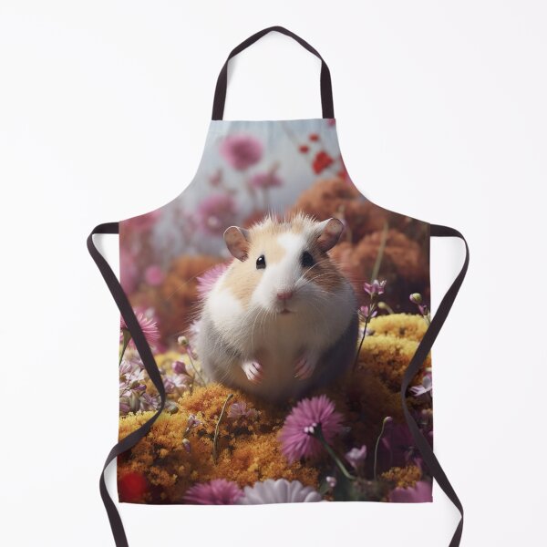 Item preview, Hamster in the field of flowers designed and sold by PoppinArtFox.