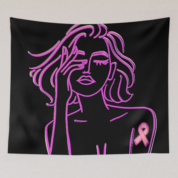 Item preview, Breast Cancer Battle Scarred Fighter, Fast to Fight Cancer designed and sold by SnarkyTeesMugs.