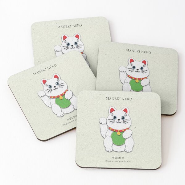 Item preview, White Maneki-Neko: Providing Purity and Happiness designed and sold by VRMediaDecor.