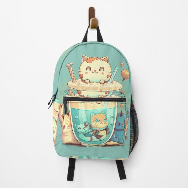 Item preview, Frappucino Neko - Turquoise Cream designed and sold by SnarkyDoodles.