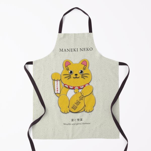 Item preview, Gold Right Paw Maneki-Neko: Inviting Wealth and Abundance designed and sold by VRMediaDecor.