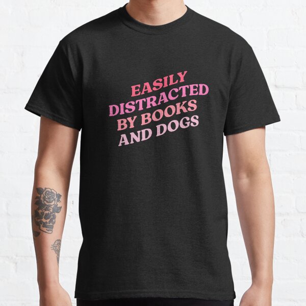 Item preview, Easily distracted by books and dogs designed and sold by Portoricat.