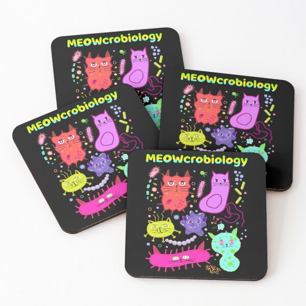 Item preview, meowcrobiology cat meow microbiology science bacteriology  designed and sold by mackenzie-lean.