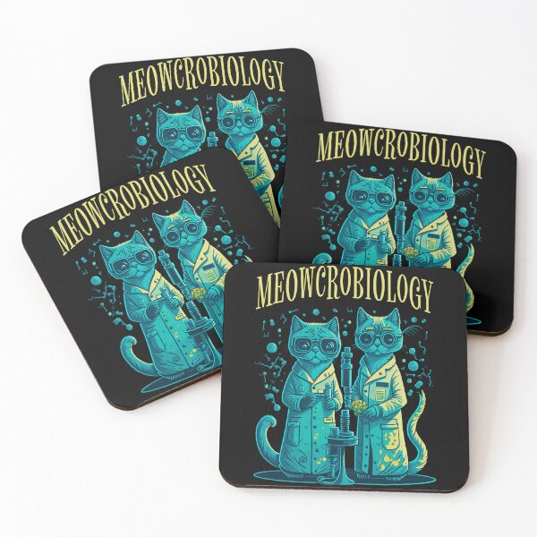 Item preview, Meowcrobiology Cat Meow Microbiology Science Bacteriology designed and sold by mackenzie-lean.