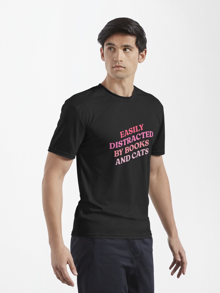 Thumbnail 3 von 7, Funktionsshirt, Lässt sich leicht durch Bücher und Katzen ablenken designt und verkauft von Portoricat.
