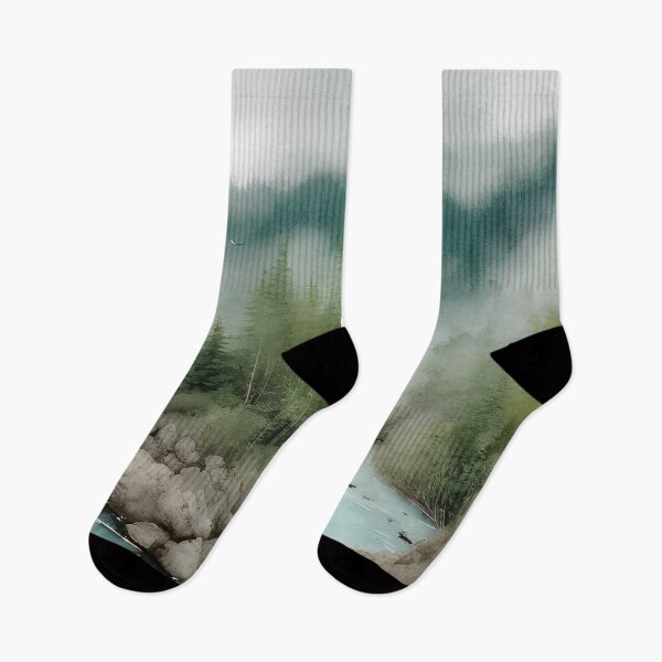 Item preview, Foggy Mountain Landscape 20 - Pintura china designed and sold by joejiing.