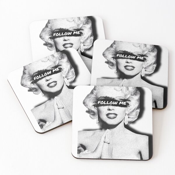 Item preview, “Follow me - By Marilyn Monroe" designed and sold by Dracha. 1991.