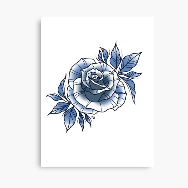 Blue Rose Tattoo by Zindy on DeviantArt
