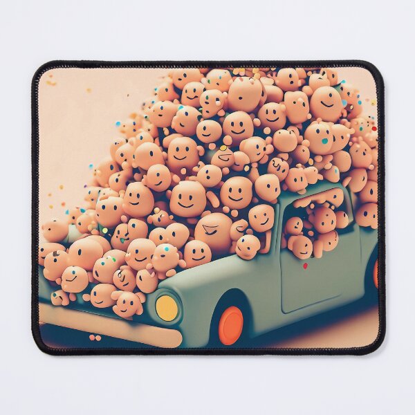 Item preview, Cute Happy Blob Clown Car Overflowing  designed and sold by Berserkergang.