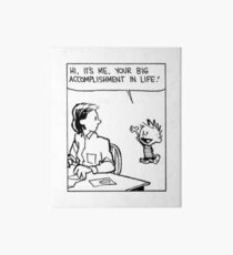 Calvin and Hobbes Comic Strip Art Board
