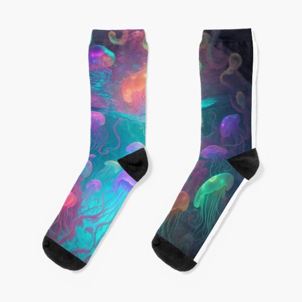 Glowing Stars (Does Not Glow in The Dark) Glowwave Socks | Redbubble